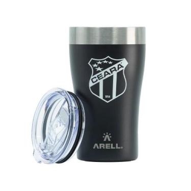 Imagem de Copo Térmico Ceara Time Arell Inox Com Tampa Cerveja 500ml