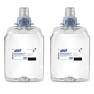 Imagem de PURELL Sabonete saudável BAK E2 espuma antimicrobiana, sem fragrância, refil de 2000 ml para dispensador manual de sabão PURELL FMX-20 (pacote com 2) – 5294-02 – Fabricado pela GOJO, Inc.