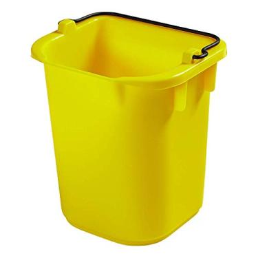 Imagem de Rubbermaid Commercial Products Heavy-Duty Cleaning Pail, 5-Quart, Yellow, Utility Bucket with Built-In Spout and Handle for House Cleaning/Storage/Livestock Feeding/Car Washing