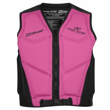 Imagem de COLETE SALVA-VIDAS PRO TORK MAX FLOAT DE 25-35 KG ROSA TAM. P