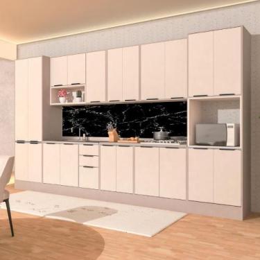 Imagem de Armário Cozinha Completa 400cm Stylo 8 Peças c/ Torre Quente - Casa La