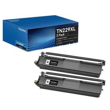 Imagem de Cartuchos de toner W.L.M TN229XL de alto rendimento pretos, pacote com