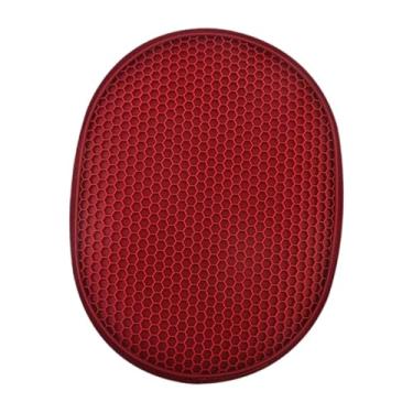 Imagem de ＫＬＫＣＭＳ Suporte de maconha resistente ao calor 2 em 1 luvas de forno anti -deslizamento Multiplumes Folder Oven Luvas para acampar churrasqueiras Home, Vermelho