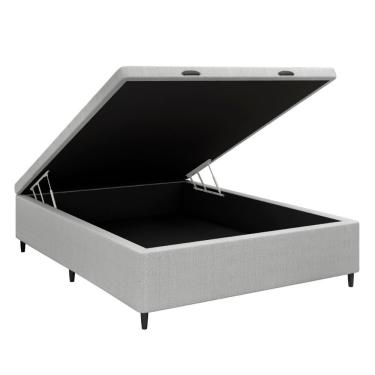 Imagem de Base Cama Box Baú Casal Para Colchão 138x188cm Multimóveis Cr35239 Cinza