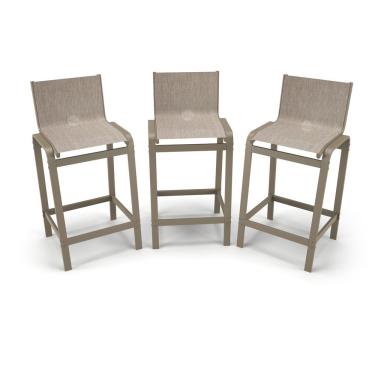 Imagem de Kit 3 Banquetas Alta Cozinha Balcão Bancada Alumínio Fendi - Mocca