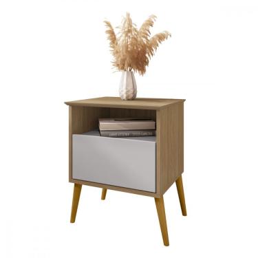 Imagem de Mesa De Cabeceira Cancun Cinamomo Com Off White Bechara Cinamomo Com Off White