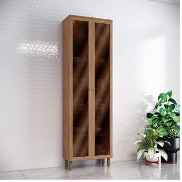 Imagem de Cristaleira 2 Portas Ambiente Requinte Nature - Henn