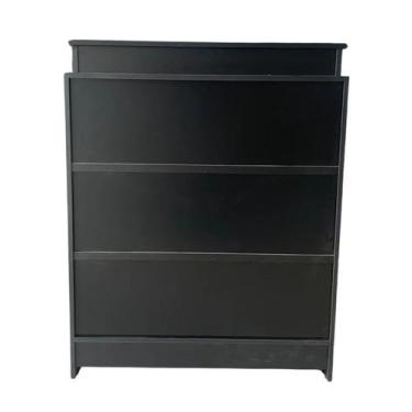 Imagem de Balcão Caixa Lojas E Comércios 100% Mdf Preto - Suprema Móveis