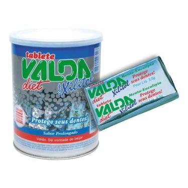 Imagem de Chiclete Tablete Gomas de Mascar Valda DIET com Xilitol Pote com 100 u
