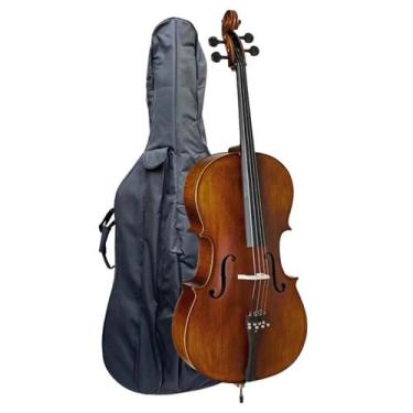 Imagem de Violoncelo Eagle CE310 4/4 com Capa e Arco