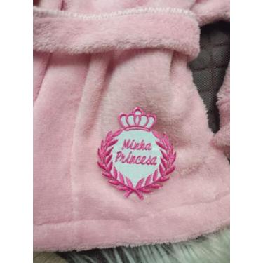 Imagem de roupao para infantil minha princesa - Rainha Fashion, Rosa, PP