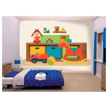 Imagem de Papel De Parede Infantil Brinquedoteca Kids s96 - Você Decora
