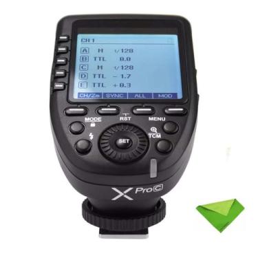 Imagem de Acionador de flash sem fio GODOX Xpro-C 1/8000s HSS TTL para Canon