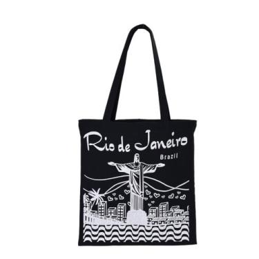 Imagem de Ecobag Lembrança Rio De Janeiro Cristo Algodão Cru - Corban, Cristo re