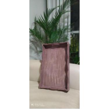 Imagem de Bandeja para café da manhã em MDF trabalhada em resina - Fina resina 