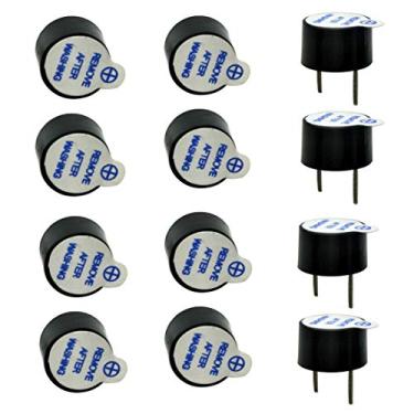 Imagem de bnafes Alarme ativo super alto 5V alarme sonoro rastreador 9 x 5,5 mm para FPV Racing Drone RC Quadcopter PDB controle de voo (12 peças)