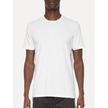 Imagem de Camiseta Ellus Masculina Cotton Fine Timeless Classic Branca, M/M