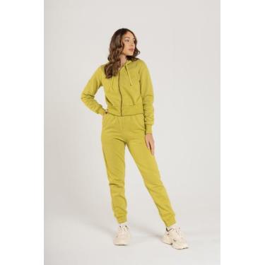 Imagem de Jaqueta Feminina em Moletom Just Basic, Verde, G