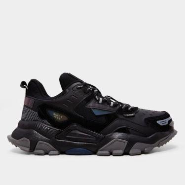 Imagem de Tênis Couro Qix Trek, Preto, Grafite, 41