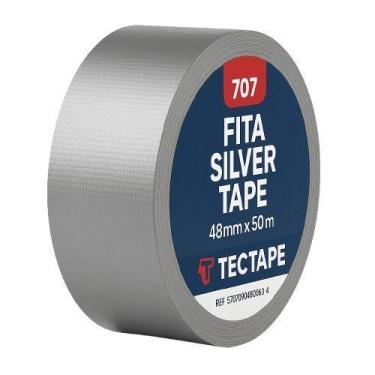 Imagem de Fita Silver Tape 48mm x 50m Prata 707 Tectape Unica, Unica, Unico