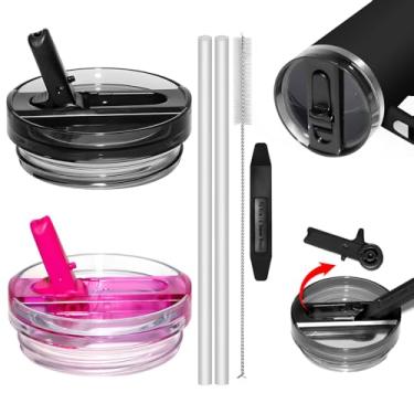 Imagem de TideBloom Tampa removível de substituição de 1,134 g para copo Stanley, à prova de vazamento, durável, à prova de respingos, compatível com copos Stanley de 1,134 g, acessórios para copos Stanley