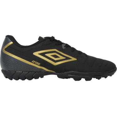 Imagem de Chuteira Umbro Society Attak Eternal Preto e Dourado - Masculino - 38 - Preto