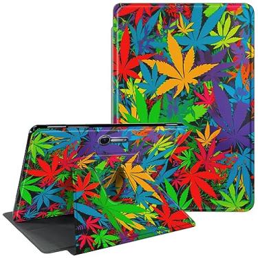 Imagem de CGFGHHUY Capa inteligente para Microsoft Surface Pro 7 de 12,3 polegadas com suporte giratório de 360 graus com ativação automática para tablet para Microsoft Surface Pro 7/7 Plus/6/5/4 - folha