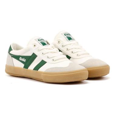 Imagem de Gola Badminton feminino, Branco/Verde/Goma, 6