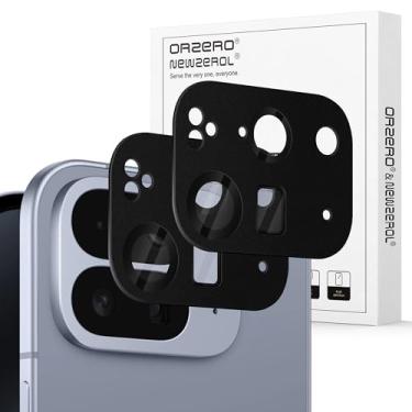 Imagem de Orzero (Pacote com 2) Protetor de Lente de Câmera Compatível com Google Pixel 10 Pro Fold, Protetor de Cámera Premium Metal e Vidro Recortes de Câmera Precisos Alta Definição Antiarranhões - Preto