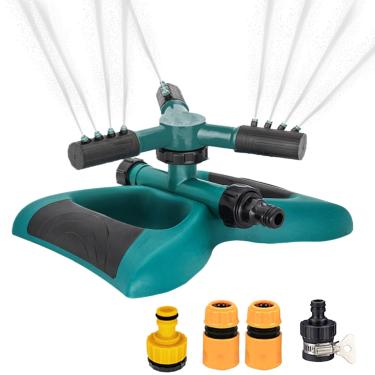 Imagem de Rrlihjgu Aspersores Para Relvado - Equipamento de para Canteiros de Flores,Equipamento De Irrigação Automático Rotativo Para Canteiros De Flores Horta Pomar Plantas Jardim Relvado Proprietários