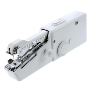 Imagem de Maquina De Costura Portatil Mini Eletrica Manual A Pilha Costura Jeans