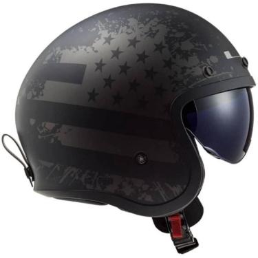 Imagem de Capacete LS2 Aberto OF599 Black Flag