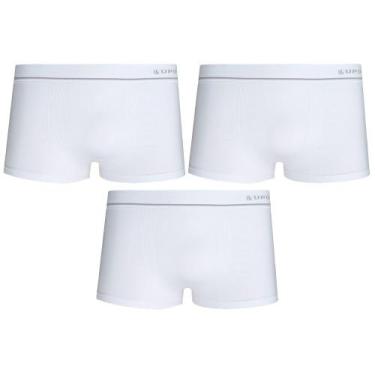 Imagem de Kit Com 3 Cueca Lupo Sunga Microfibra Sem Costura Original, M, Branco