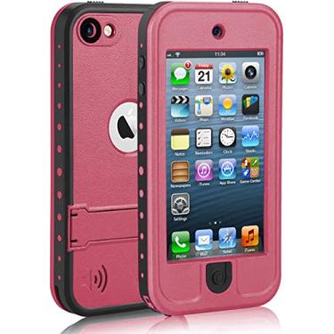 Imagem de Capa impermeável para iPod Touch 7/6/5 à prova de choque e à prova de poeira, capa protetora de corpo inteiro resistente para natação, esportes ao ar livre, chuva, neve - compatível com iTouch 5ª/6ª