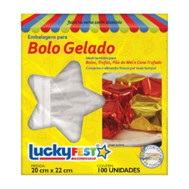 Imagem de 200 Uni Embalagem Para Bolo Gelado Trufas Pão de Mel Cones LuckyFest (Pink) (Incolor)