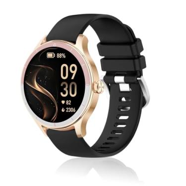 Imagem de NOUKAJU Pulseira para TOOBUR/Fitpolo DR06, pulseira de substituição para SmartWatch, pulseira de silicone macio, acessórios para SmartWatch, pulseira de substituição para TOOBUR DR06 (preto)