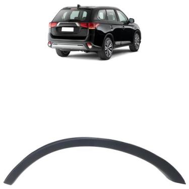 Imagem de Aplique Parachoque Traseiro Outlander 2016 2017 2018 2019 Preto - Auto