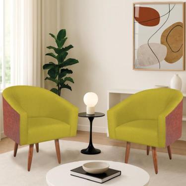 Imagem de Kit 2 Poltronas Jade Decorativa Moderna Sala de Estar Quarto Escritóri