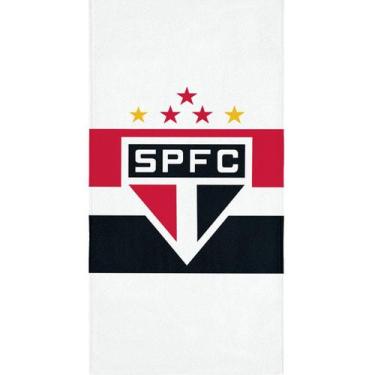 Imagem de Toalha De Banho Lepper Aveludada Estampada Times De Futebol, São Paulo