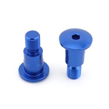 Imagem de FINMOKAL Tampas de plugue de extremidade de guidão azuis para motocicleta compatíveis com Yamaha FZ1 FAZER 06-15 FZS1000 FAZER MT-07 MT-09 MT-10 TMAX500