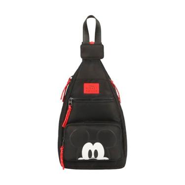Imagem de Bolsa tiracolo clássica para adultos Mickey Mouse com alça conversível
