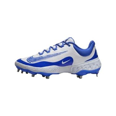 Imagem de Nike Chuteiras de beisebol Alpha Huarache Elite 4 Low (FD2745-108, branco/Hyper Royal), Branco/Hyper Royal, 9