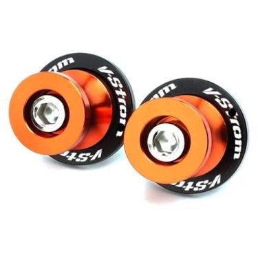 Imagem de BYYINGSUS M8 CNC Acessórios de motocicleta bobinas de braço oscilante parafusos de suporte compatíveis com S&uzuki V-Strom 800 DE 1050 DE VSTROM 800DE V Strom 2023 (laranja)