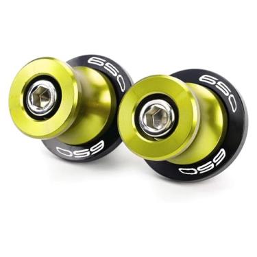 Imagem de BYYINGSUS Parafusos de suporte M8 de alumínio bobinas deslizantes acessórios de motocicleta compatíveis com Z650 Z800 Z900 2017-2024 (ouro-650)