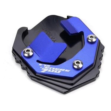 Imagem de Compatível com Tenere 700 2019 2020 2021 2022 2023 Acessórios de motocicleta Suporte lateral extensão de pé almofada ampliadora Tenere700 (suporte B-azul)