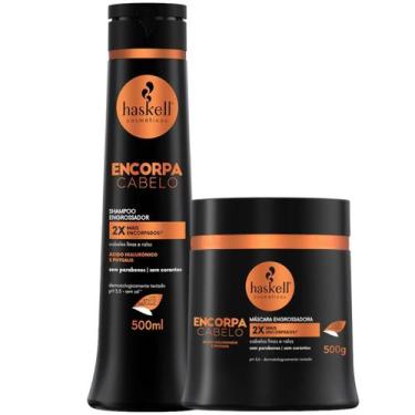Imagem de Kit Haskell Encorpa Shampoo 500ML + 1 Mascara 500ML