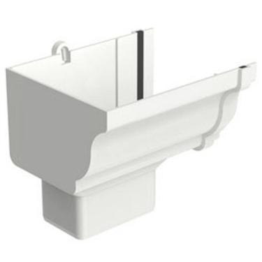 Imagem de Bocal Esquerdo Retangular Aquapluv Style Branco - 32029949 - Tigre Bocal Calha Retangu Esquerda Aquapluv Style Branco