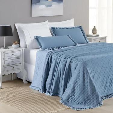 Imagem de Cobre Leito 200 Fio Magnólia King Extra Macio Algodão Premium ALICE - 