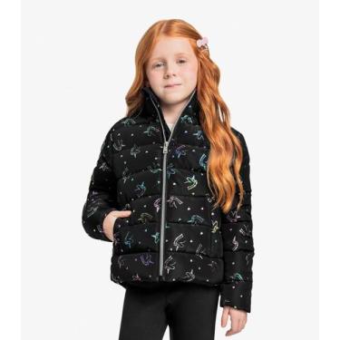 Imagem de Jaqueta Puffer Infantil Feminina Trick Nick Preto, 4, Preto