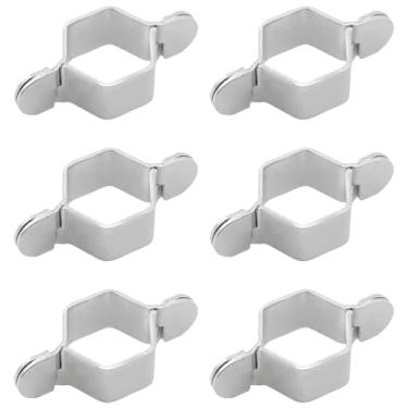 Imagem de TAODAN 6 peças chave conector de mangueira de torneira 4 pontos chave pequena destacável aquecedor de água clipe de tubo corrugado para banheiro cozinha pia